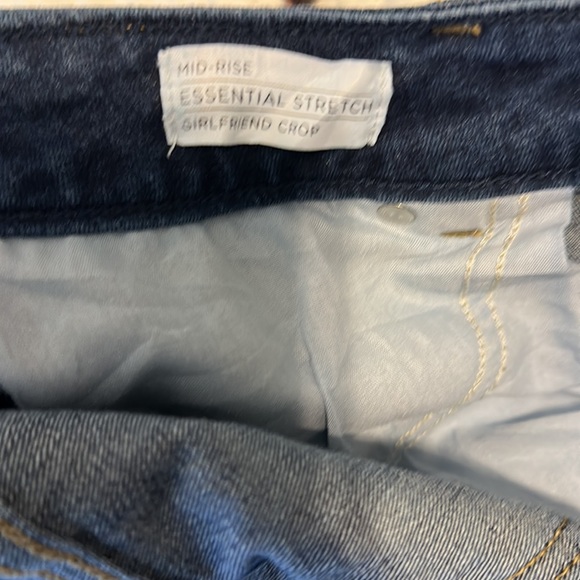 Lane Bryant Mid Rise Girlfriend Crop Denim jean Sz 16 - Picture 7 of 9